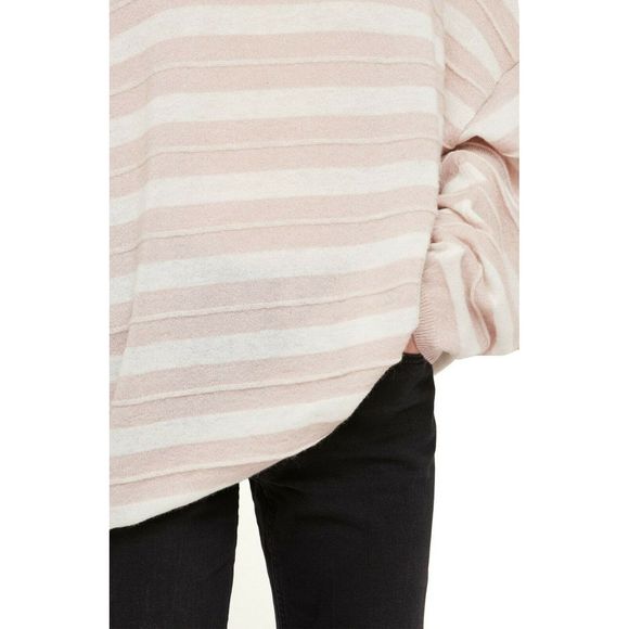 AllSaints Sweater L Cassia Stripe Boat Neck Wool - Picture 5 of 12